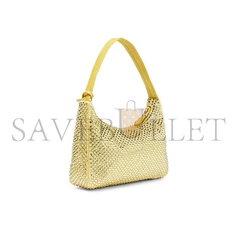 PRADA RE-EDITION MINI EMBELLISHED SHOULDER BAG 1NE515 (22*17*6cm) 